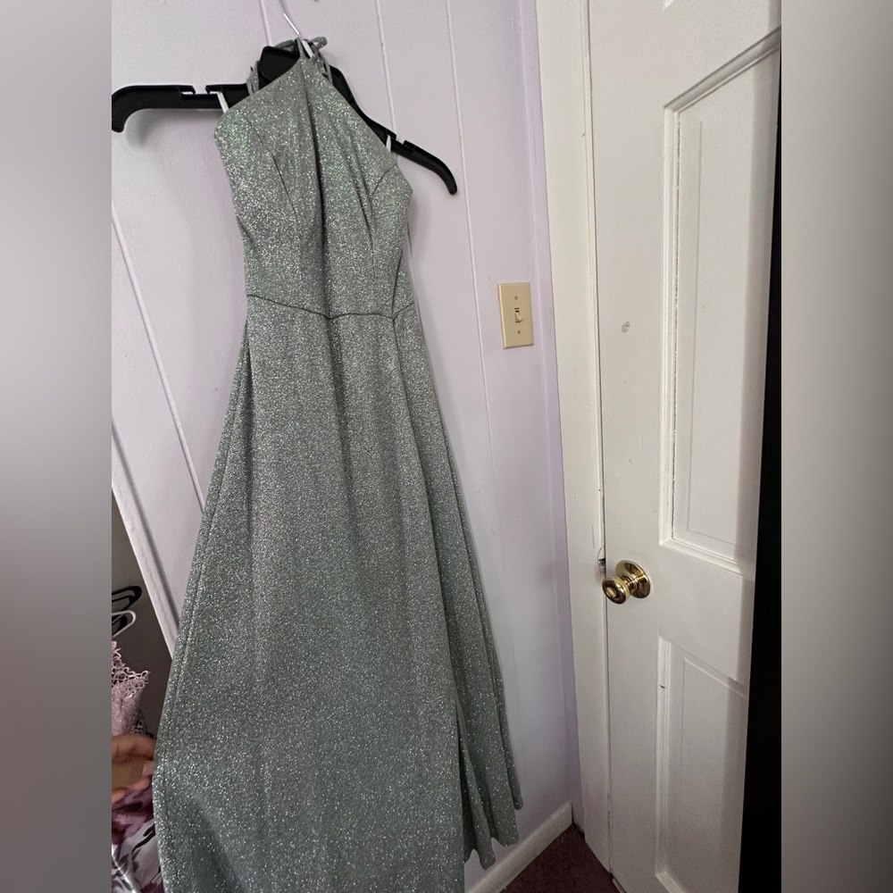 Darling One Shoulder Silver Dress